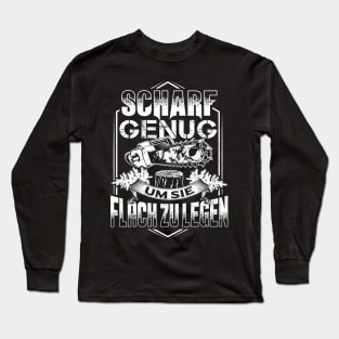 Lumberjack Woodworker Chainsaw Gift Long Sleeve T-Shirt